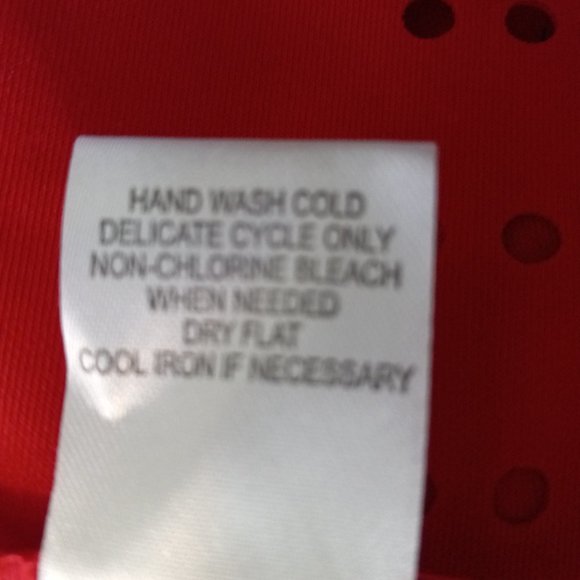 Women's Red Dress NEW Gold Chain Sz 10 CutOut Hem/Sleeve JM Studio By John Meyer - Picture 14 of 15